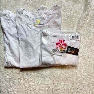 Natural Uniforms White Long Sleeve Underscrubs